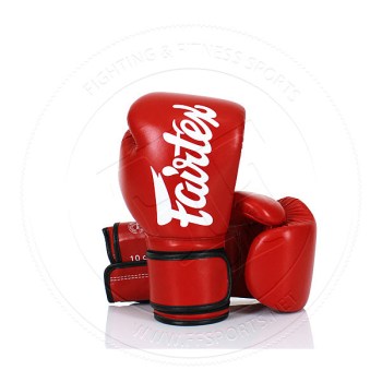 Fairtex BGV14 Lightweight Microfibre Boxing Gloves RedBlack - 01